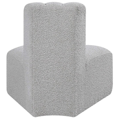 Arc Grey Boucle Fabric Reverse Corner