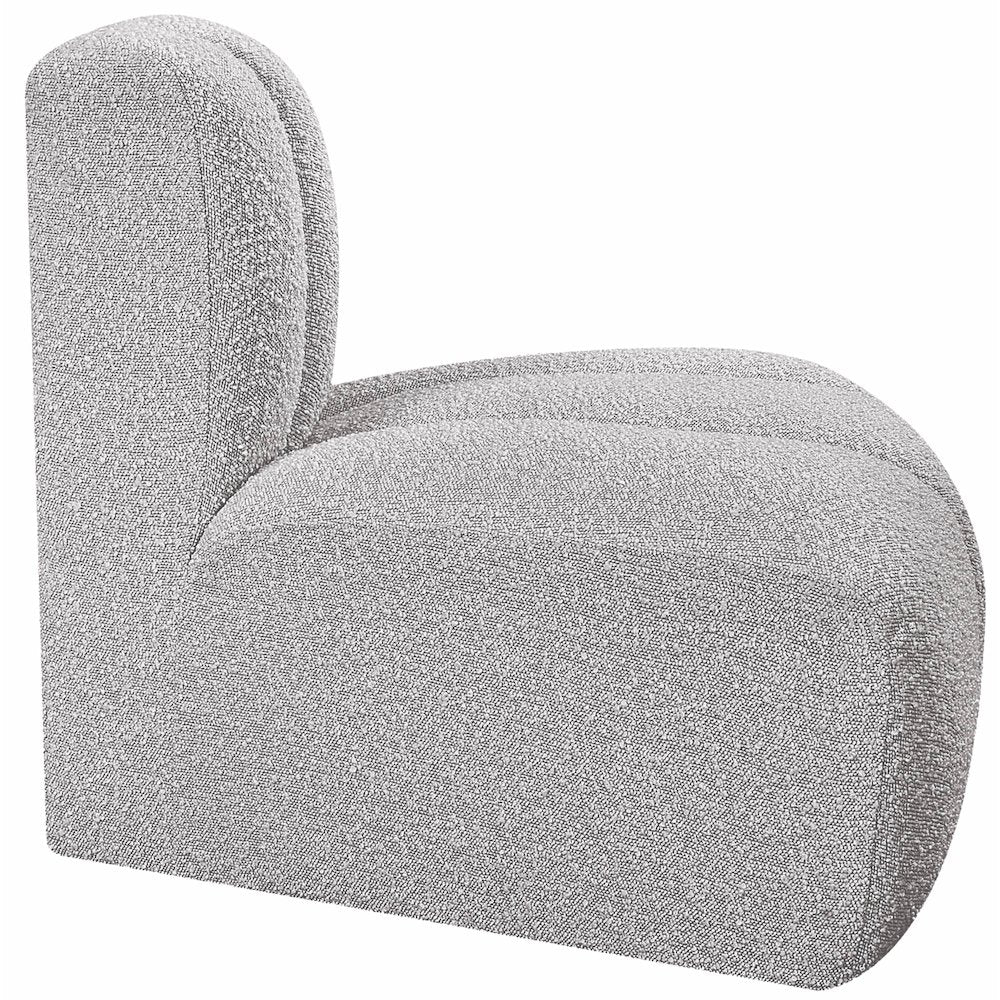 Arc Grey Boucle Fabric Reverse Corner