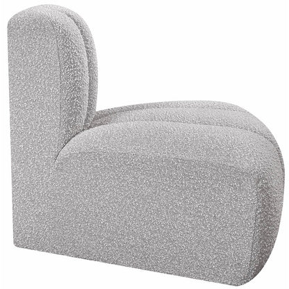 Arc Grey Boucle Fabric Reverse Corner