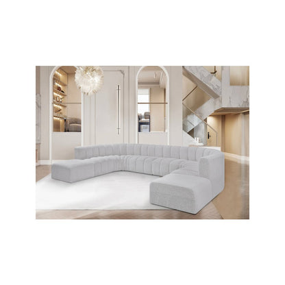 Arc Grey Boucle Fabric Modular Sofa