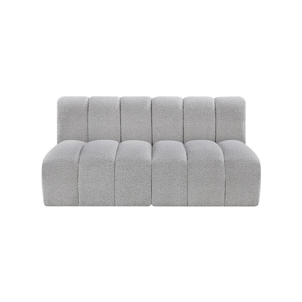 Arc Grey Boucle Fabric Modular Sofa