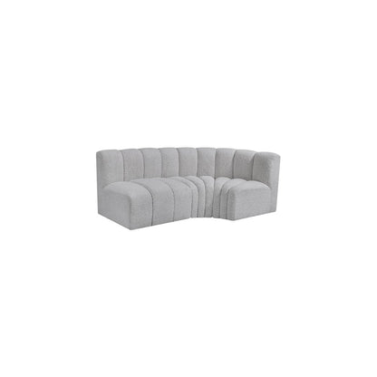 Arc Grey Boucle Fabric Modular Sofa