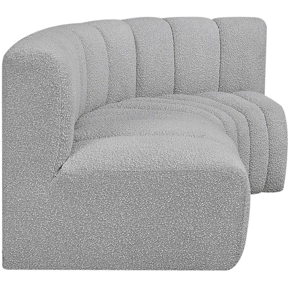 Arc Grey Boucle Fabric Modular Sofa