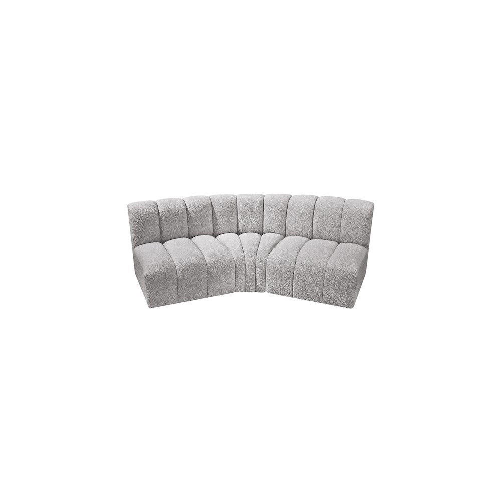 Arc Grey Boucle Fabric Modular Sofa