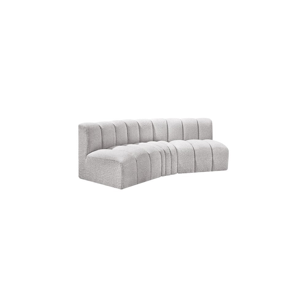 Arc Grey Boucle Fabric Modular Sofa