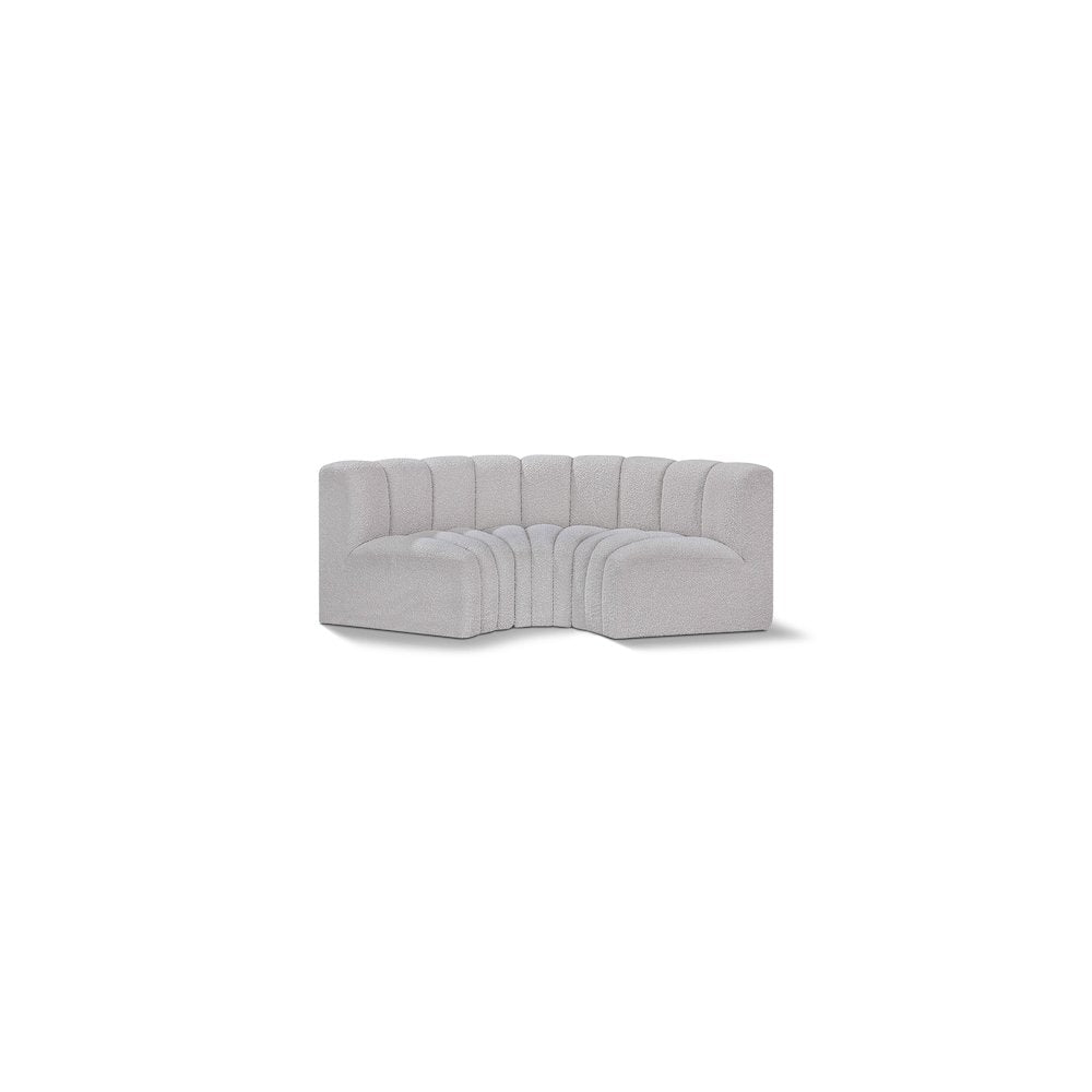 Arc Grey Boucle Fabric Modular Sofa