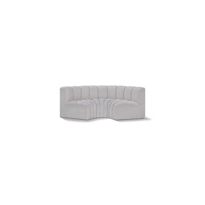 Arc Grey Boucle Fabric Modular Sofa