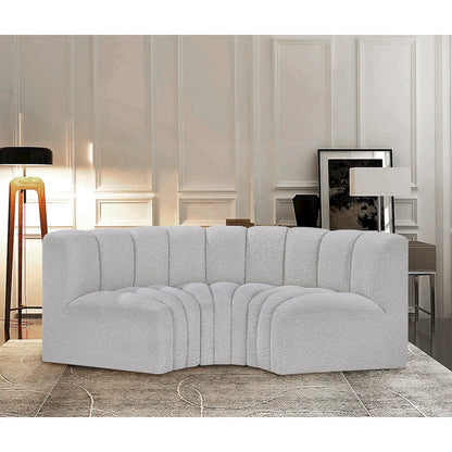 Arc Grey Boucle Fabric Modular Sofa