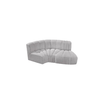 Arc Grey Boucle Fabric Modular Sofa