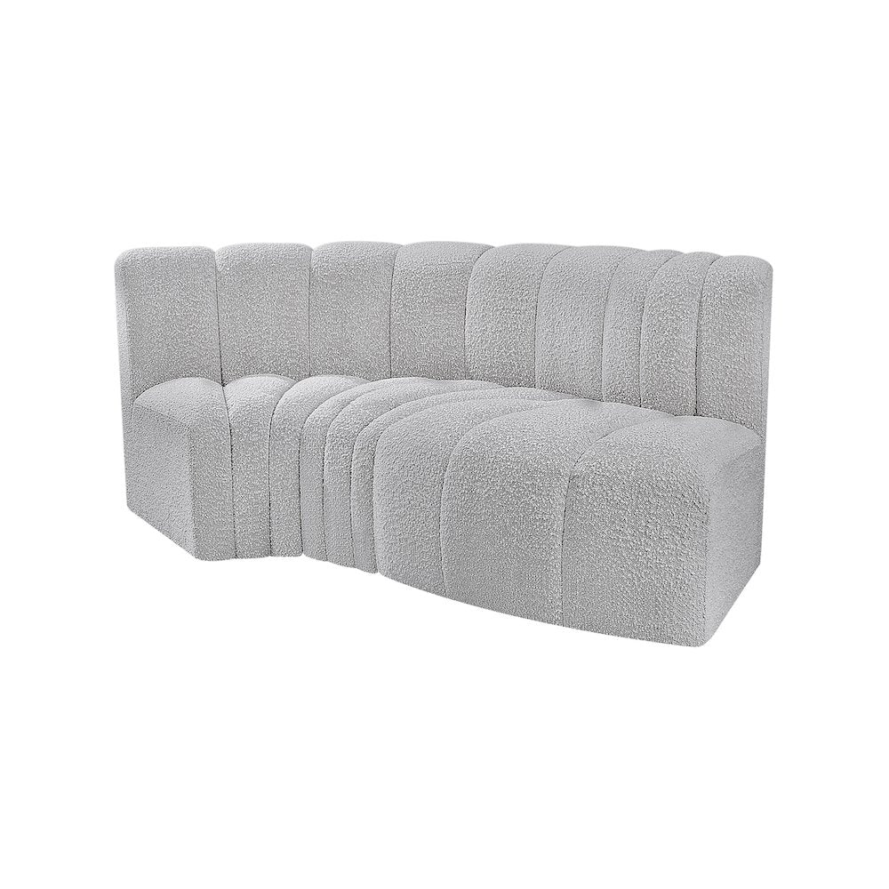 Arc Grey Boucle Fabric Modular Sofa