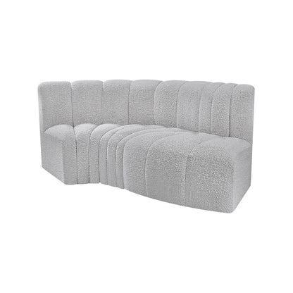 Arc Grey Boucle Fabric Modular Sofa