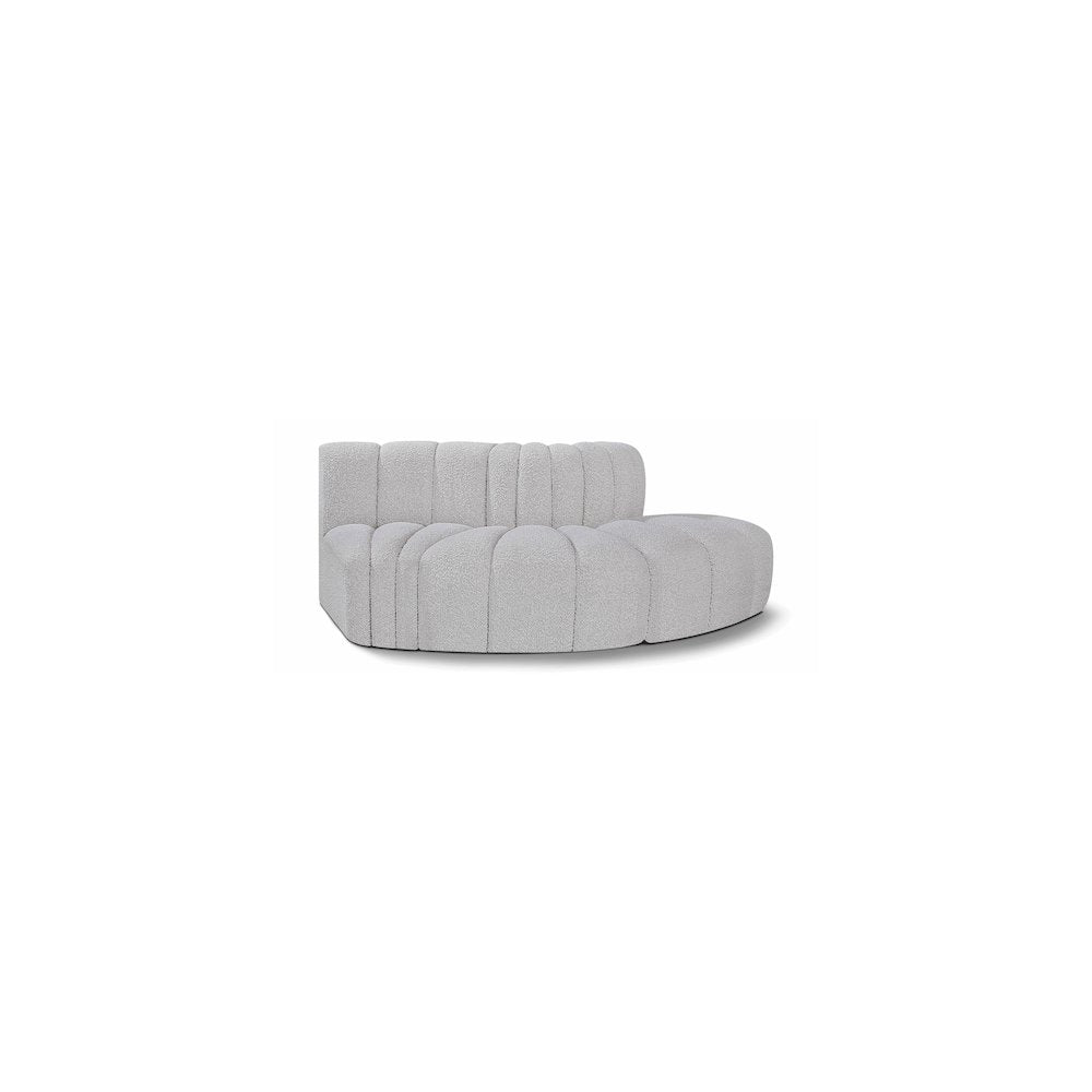 Arc Grey Boucle Fabric Modular Sofa