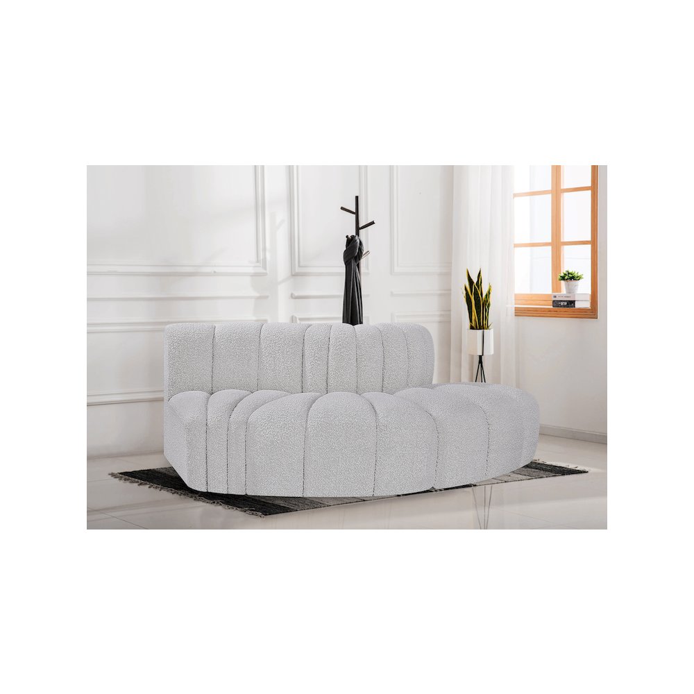 Arc Grey Boucle Fabric Modular Sofa