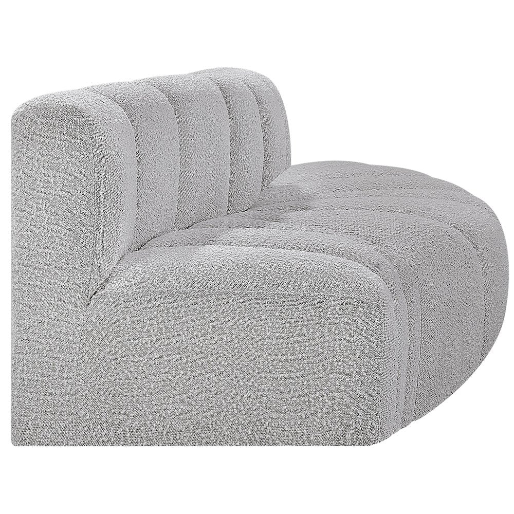 Arc Grey Boucle Fabric Modular Sofa