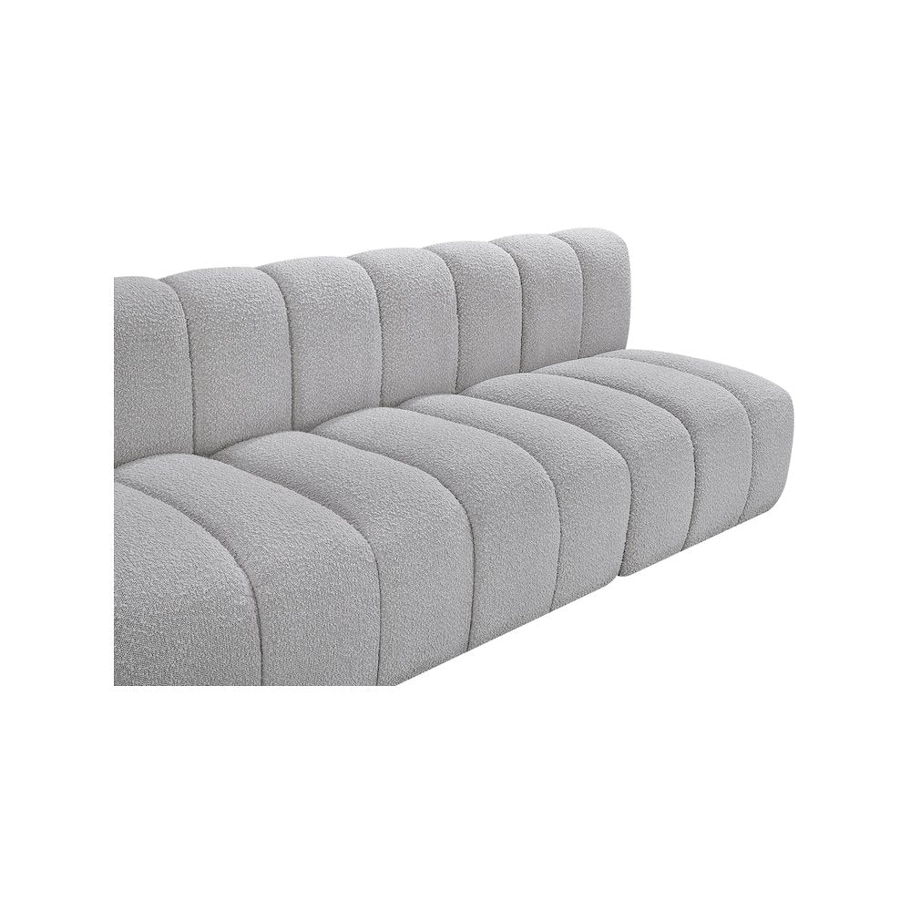 Arc Grey Boucle Fabric Modular Sofa