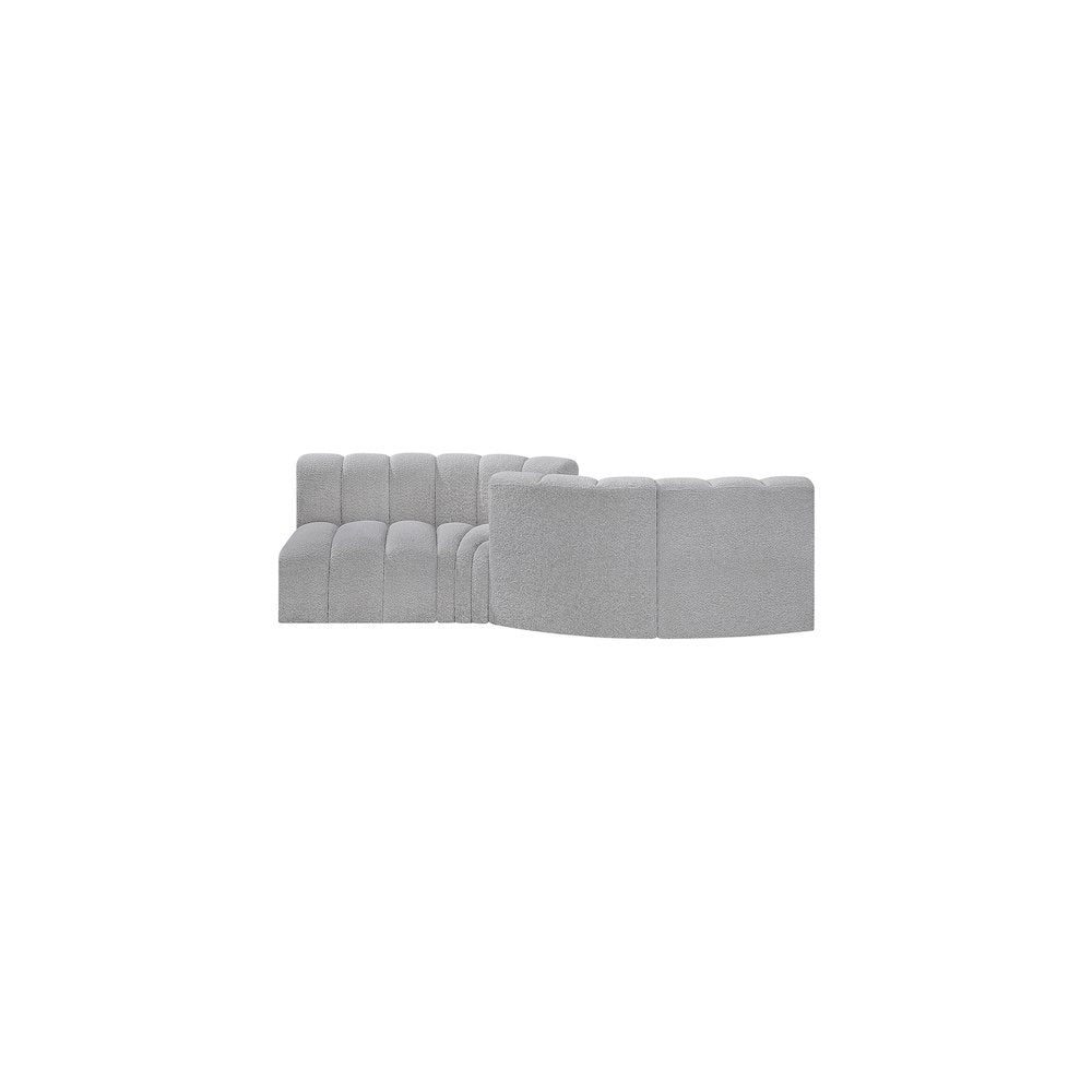 Arc Grey Boucle Fabric Modular Sofa