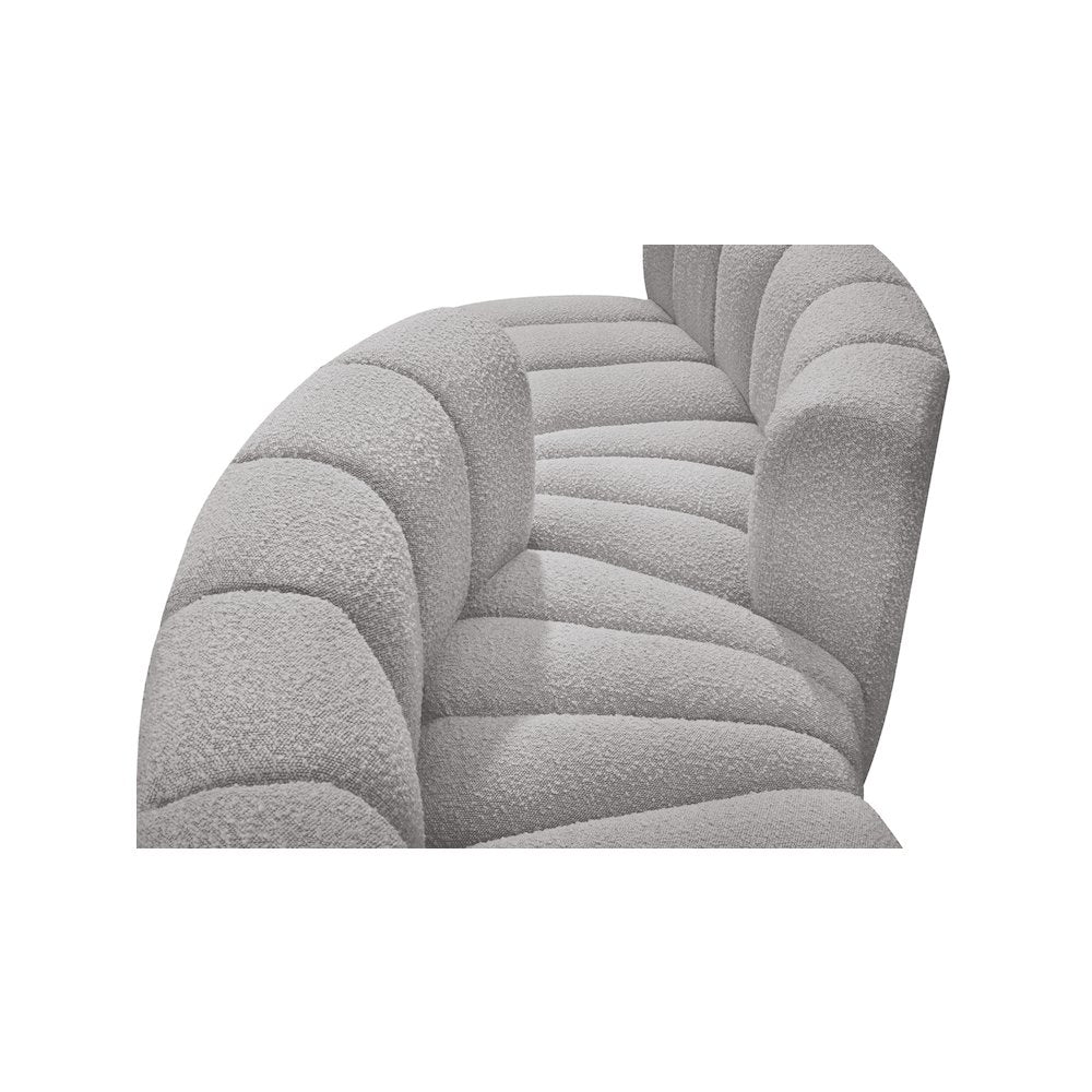 Arc Grey Boucle Fabric Modular Sofa