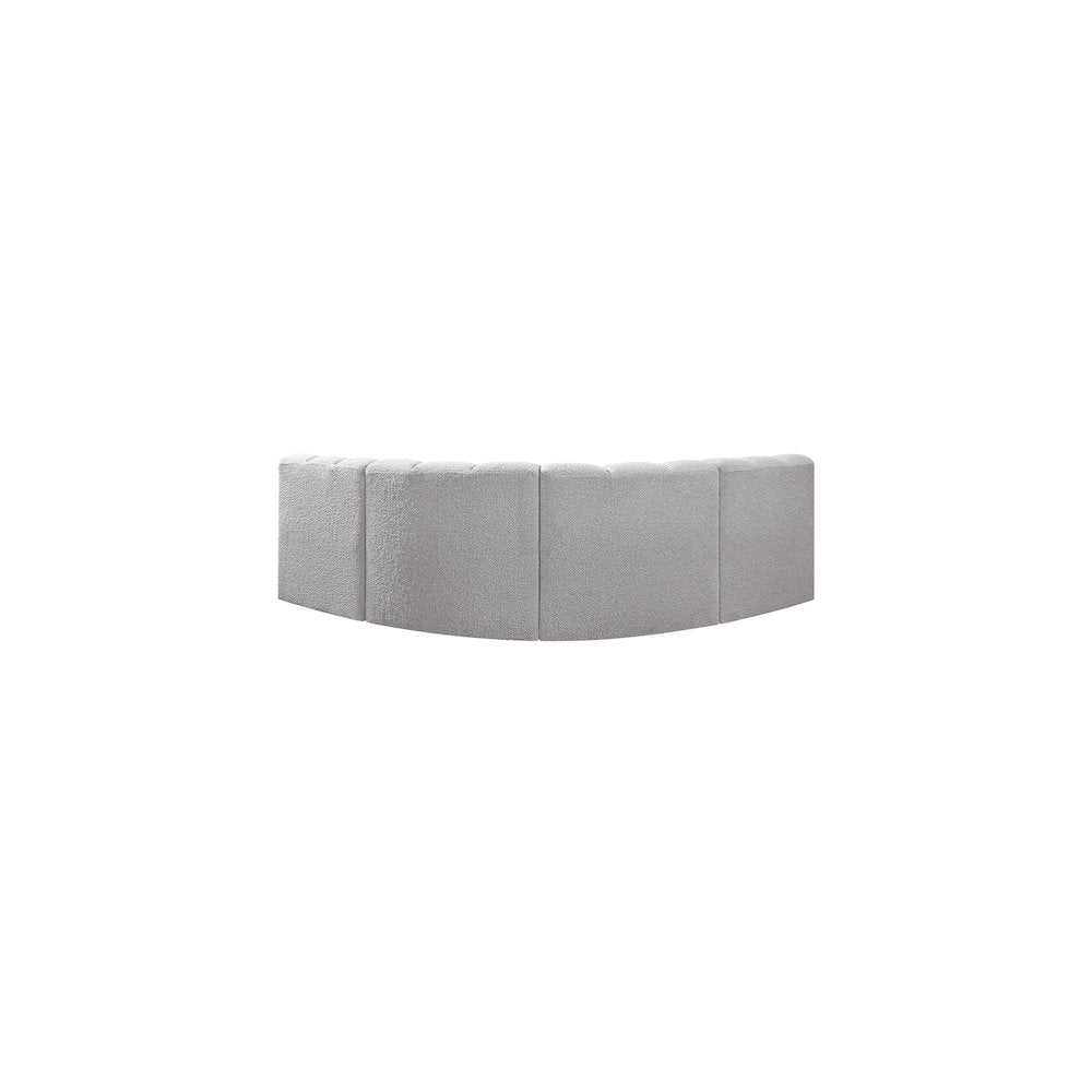 Arc Grey Boucle Fabric Modular Sofa