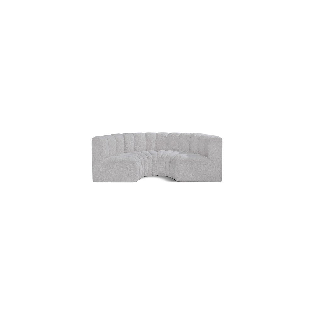 Arc Grey Boucle Fabric Modular Sofa