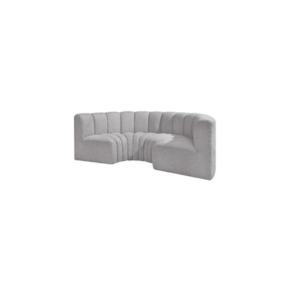 Arc Grey Boucle Fabric Modular Sofa