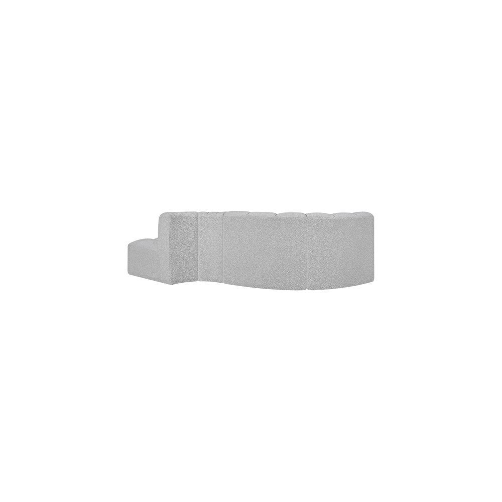 Arc Grey Boucle Fabric Modular Sofa