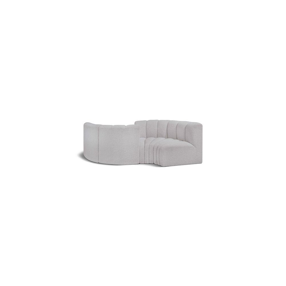 Arc Grey Boucle Fabric Modular Sofa