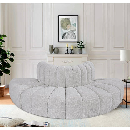 Arc Grey Boucle Fabric Modular Sofa