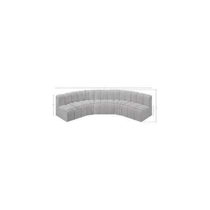 Arc Grey Boucle Fabric Modular Sofa