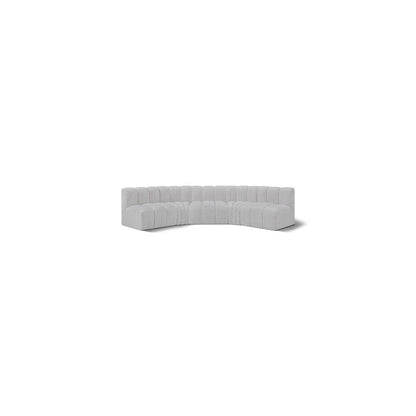 Arc Grey Boucle Fabric Modular Sofa
