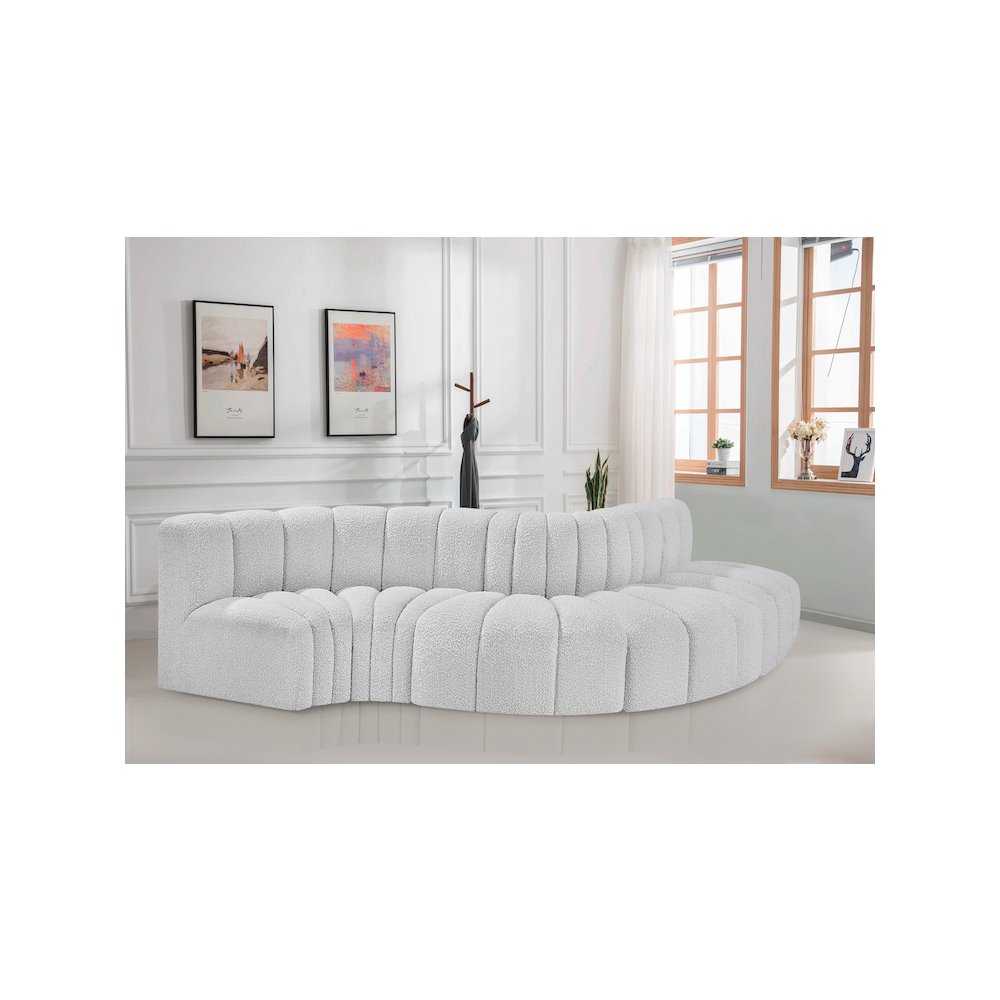 Arc Grey Boucle Fabric Modular Sofa