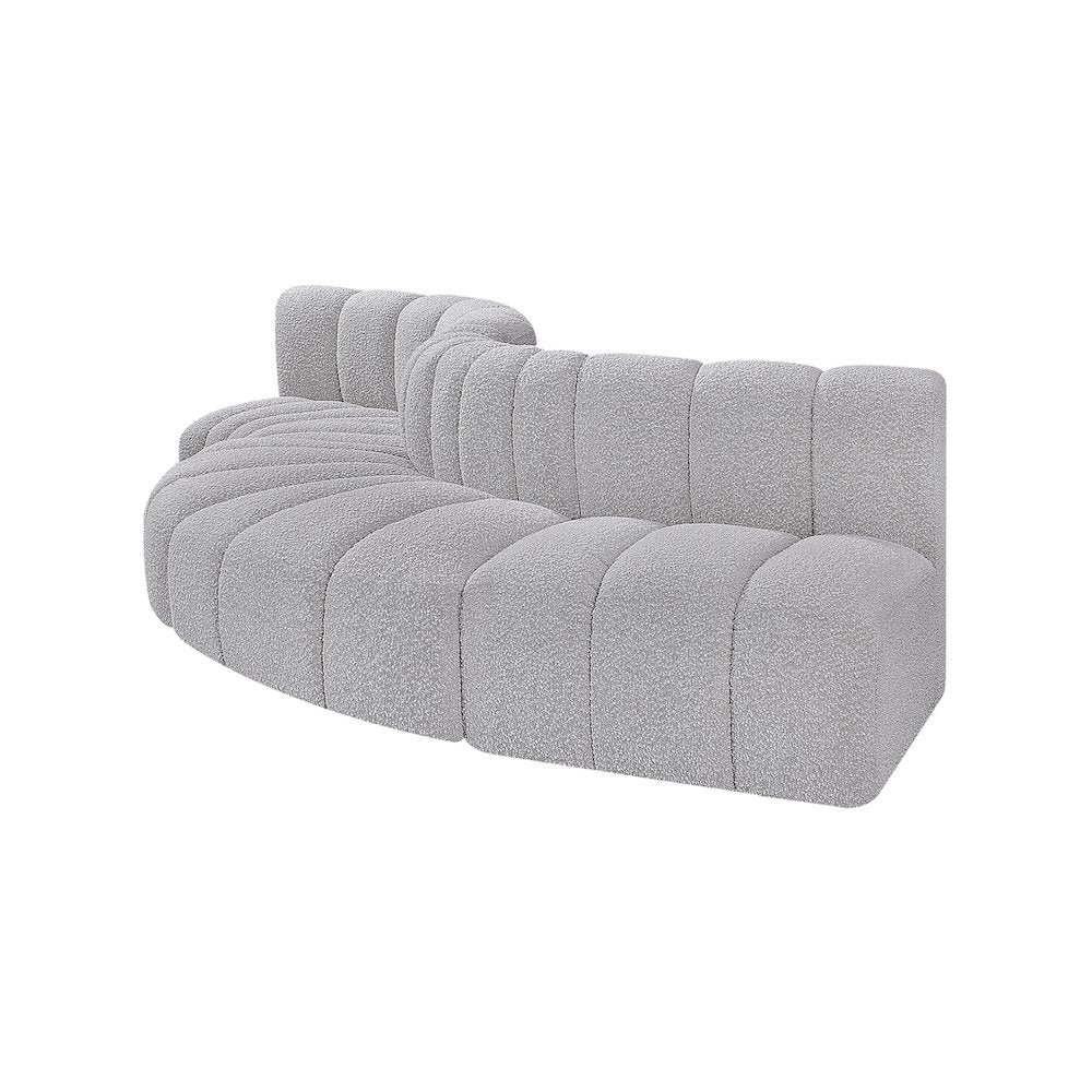 Arc Grey Boucle Fabric Modular Sofa