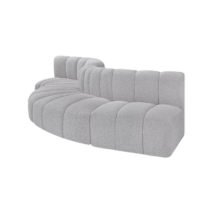 Arc Grey Boucle Fabric Modular Sofa