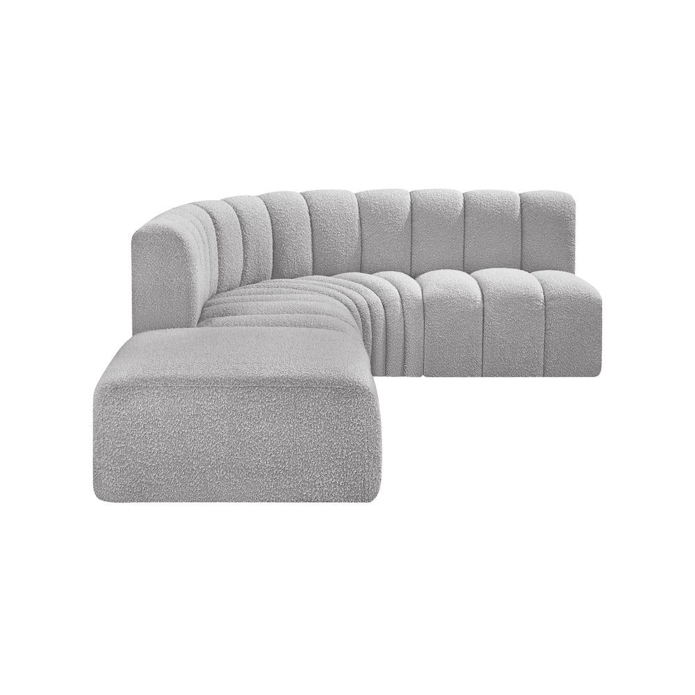 Arc Grey Boucle Fabric Modular Sofa