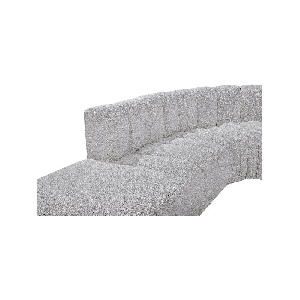 Arc Grey Boucle Fabric Modular Sofa