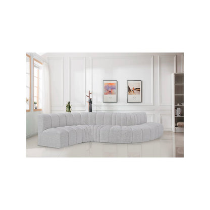 Arc Grey Boucle Fabric Modular Sofa