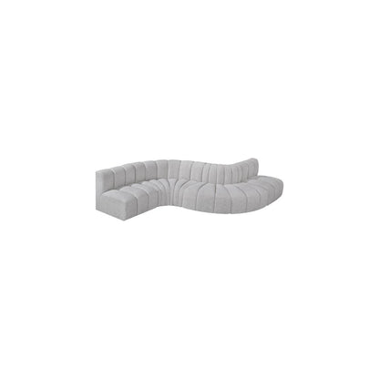Arc Grey Boucle Fabric Modular Sofa