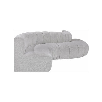 Arc Grey Boucle Fabric Modular Sofa