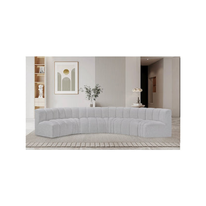 Arc Grey Boucle Fabric Modular Sofa