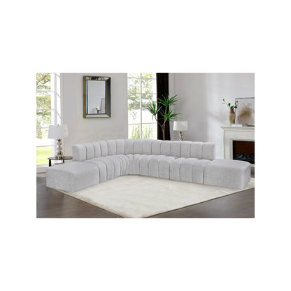 Arc Grey Boucle Fabric Modular Sofa