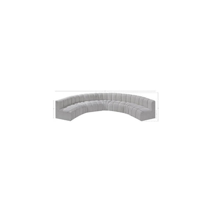Arc Grey Boucle Fabric Modular Sofa