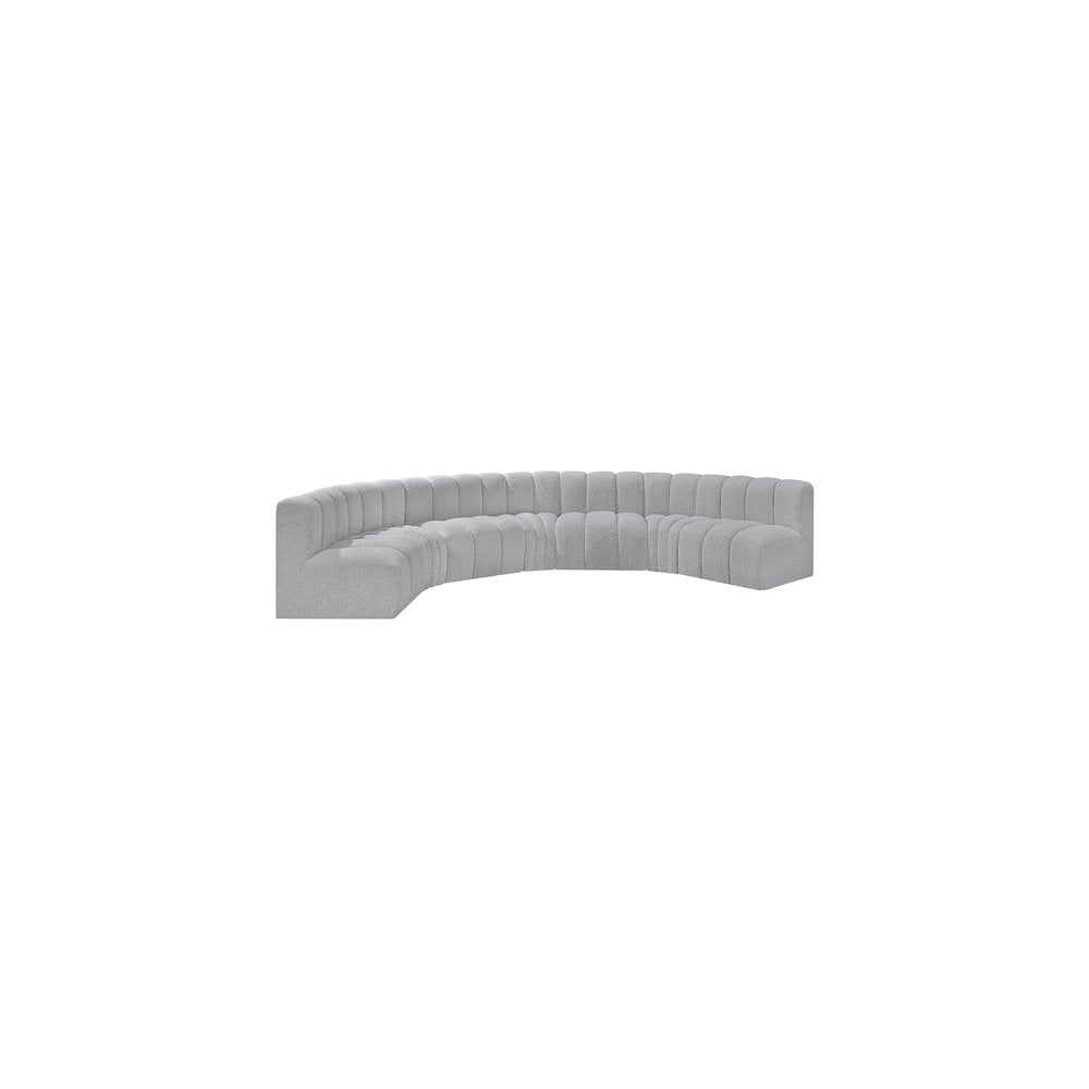 Arc Grey Boucle Fabric Modular Sofa