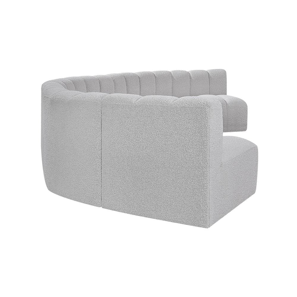 Arc Grey Boucle Fabric Modular Sofa