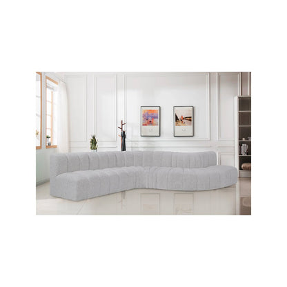 Arc Grey Boucle Fabric Modular Sofa