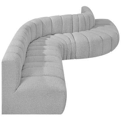 Arc Grey Boucle Fabric Modular Sofa