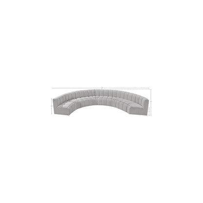 Arc Grey Boucle Fabric Modular Sofa