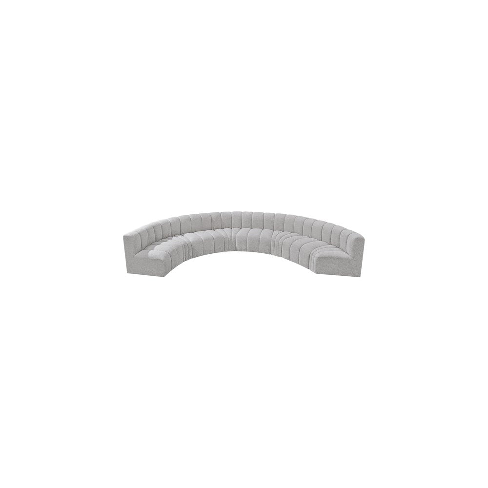 Arc Grey Boucle Fabric Modular Sofa