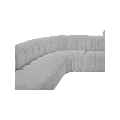 Arc Grey Boucle Fabric Modular Sofa