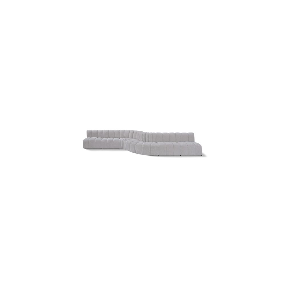 Arc Grey Boucle Fabric Modular Sofa