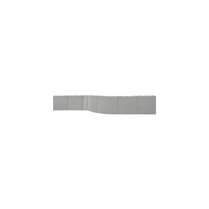 Arc Grey Boucle Fabric Modular Sofa