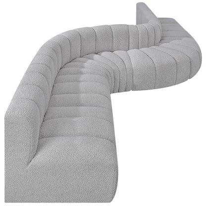 Arc Grey Boucle Fabric Modular Sofa